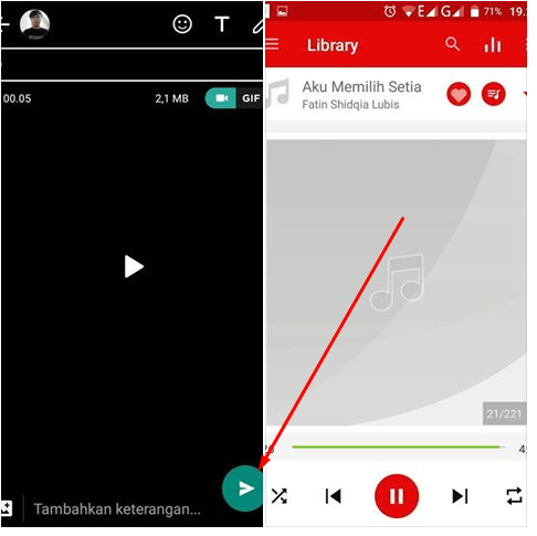 cara membuat status lagu whatsapp | InfoKekinian.Com