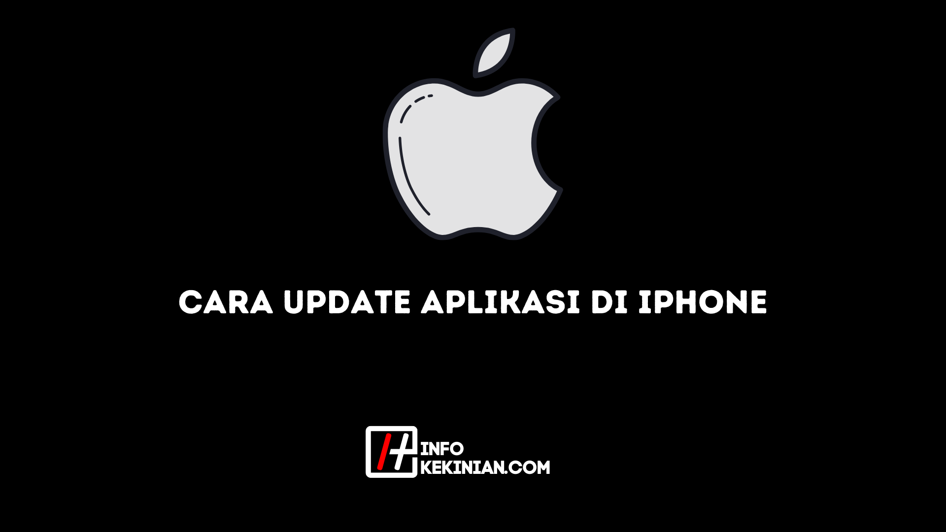 cara update aplikasi di iphone