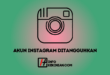 Akun Instagram Ditangguhkan