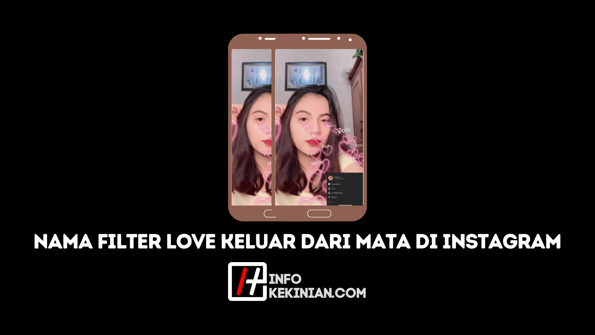 Filter IG Love Keluar Dari Mata