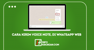 Cara Kirim, Menyimpan, dan voice note di WA Web