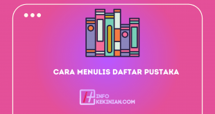 Contoh Cara Menulis Daftar Pustaka Karya Ilmiah