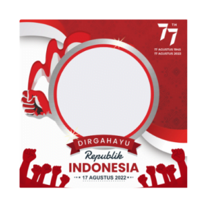 twibbon HUT RI ke 77 enam