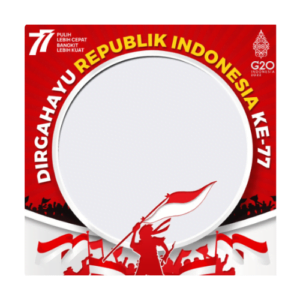 twibbon HUT RI ke 77 tiga