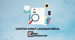 Contoh Surat Lamaran Kerja Paling Baru