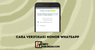 Cara Verifikasi Nomor WhatsApp