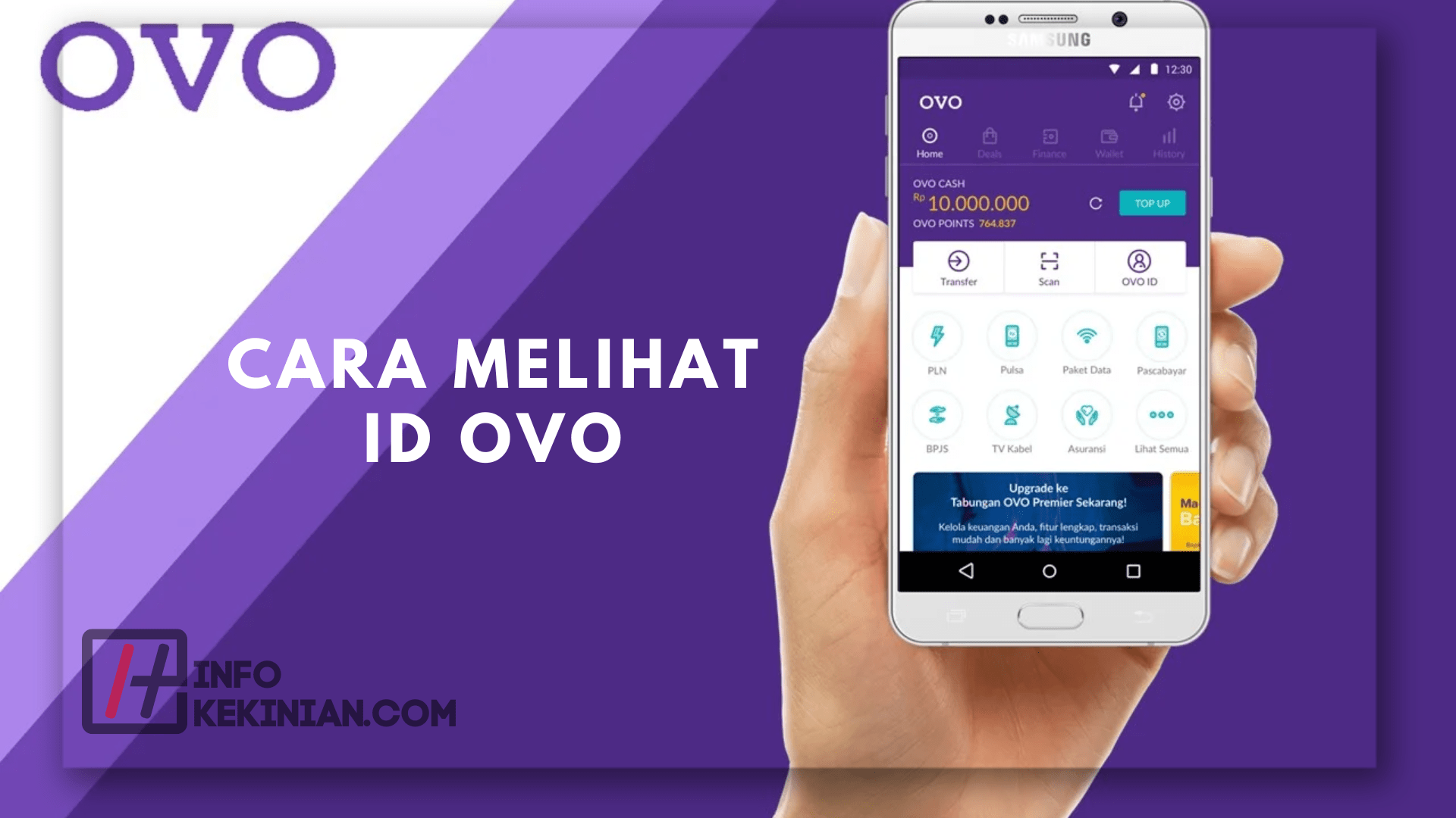 Cara Mengetahui atau Melihat E Wallet ID OVO Dimana