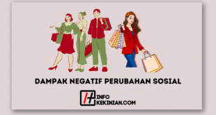 Dampak Negatif Perubahan Sosial