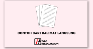 Contoh dari Kalimat Langsung