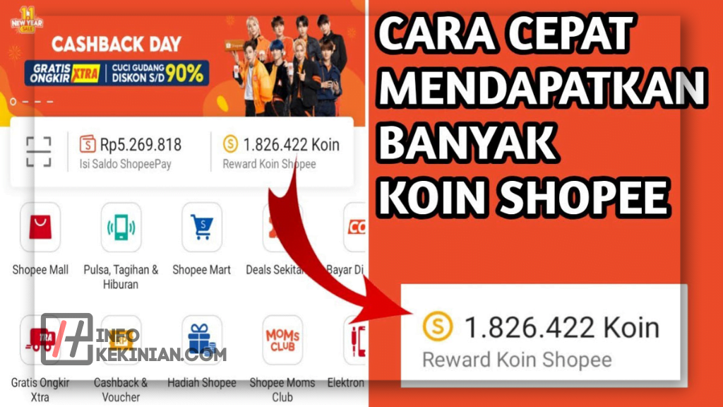 Cara Mendapatkan Koin Shopee