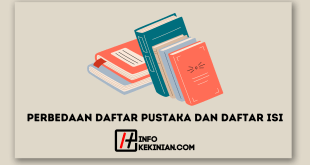 Perbedaan Daftar Pustaka dan Daftar Isi