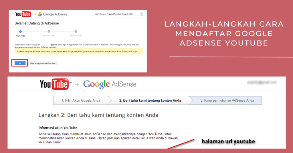 Langkah-Langkah Cara Mendaftar Google AdSense YouTube