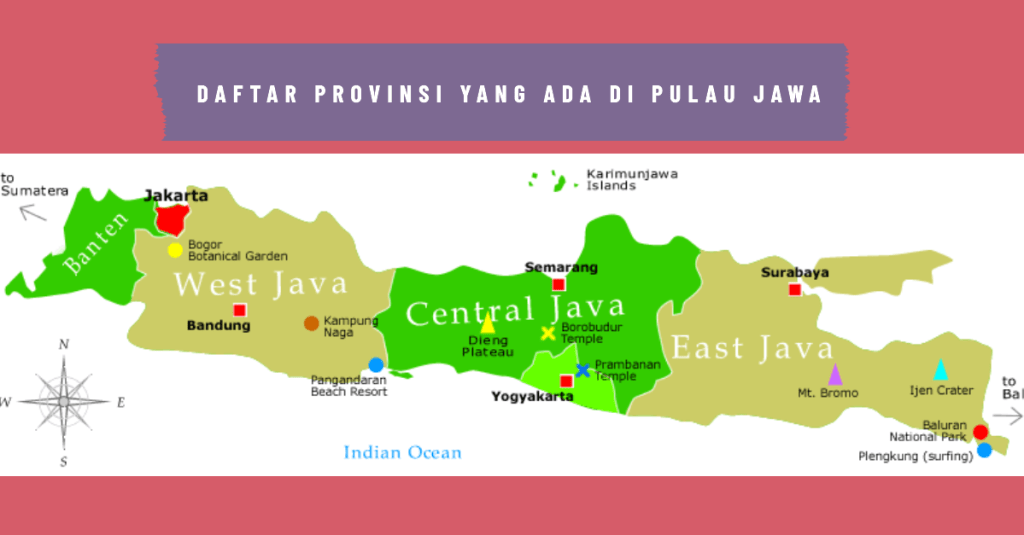 Daftar Provinsi yang Ada di Pulau Jawa