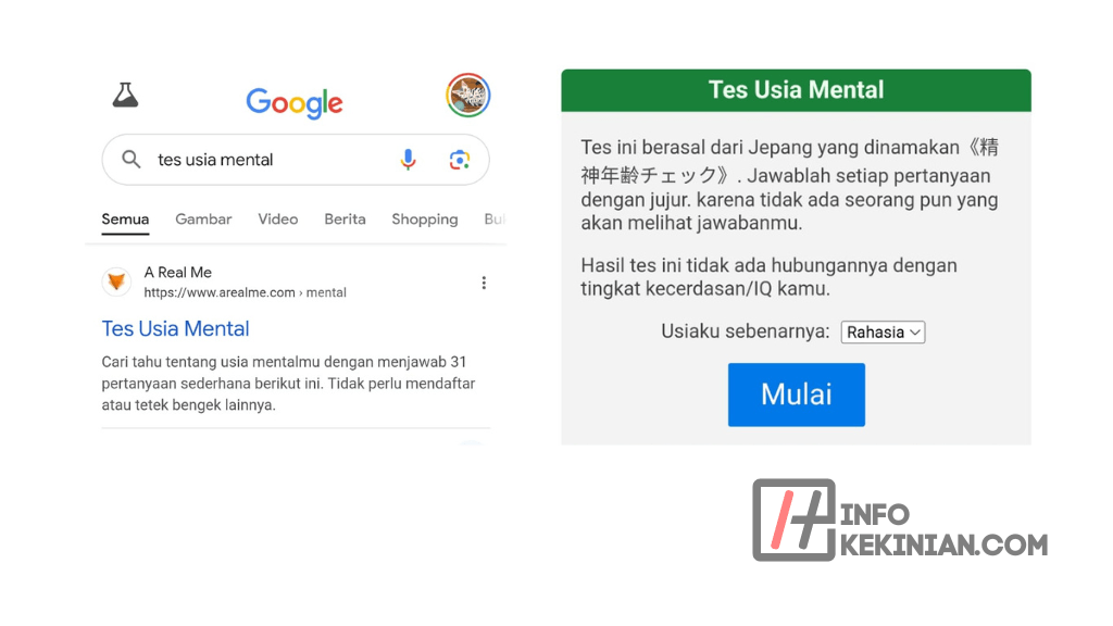 3 Wibsite Tes Usia Mental Gratis: Cara Kerja dan Manfaatnya yang Luar Biasa 3 Wibsite Tes Usia Mental Gratis: Cara Kerja dan Manfaatnya yang Luar Biasa